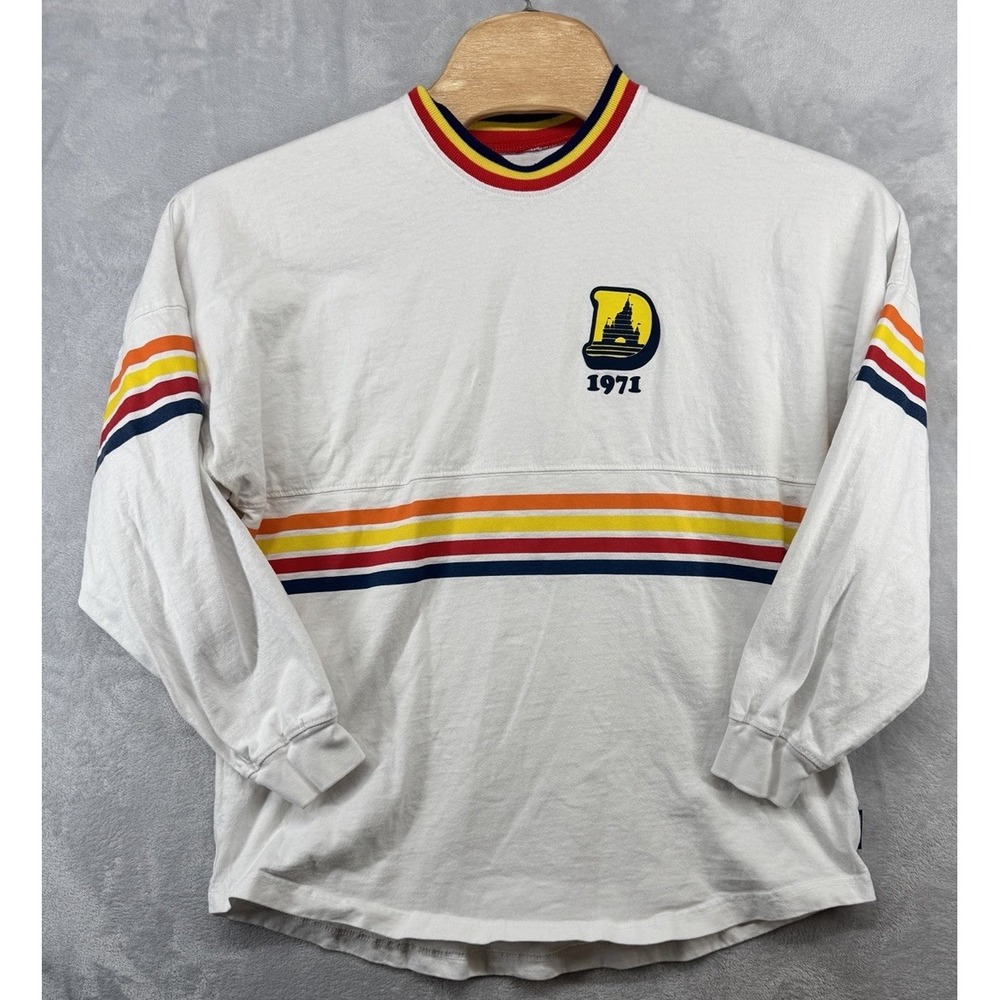 Walt Disney World Est 1971 Retro Spirit Jersey Longsleeve Shirt Men's Size M